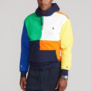 Polo Ralph Lauren Sweatshirt Color-Blocked Fleece Hoodie Big Boy L 14-16 Youth